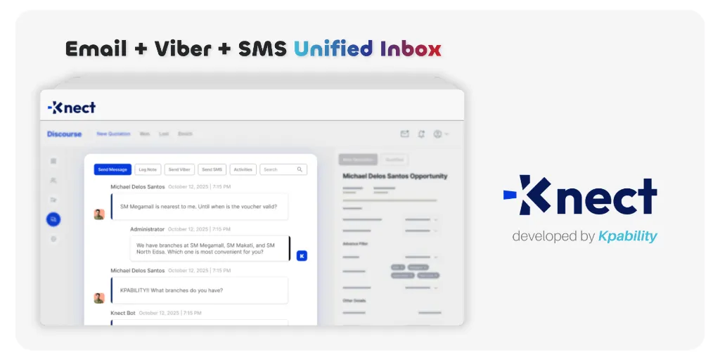 platform ui ux email viber sms unified inbox